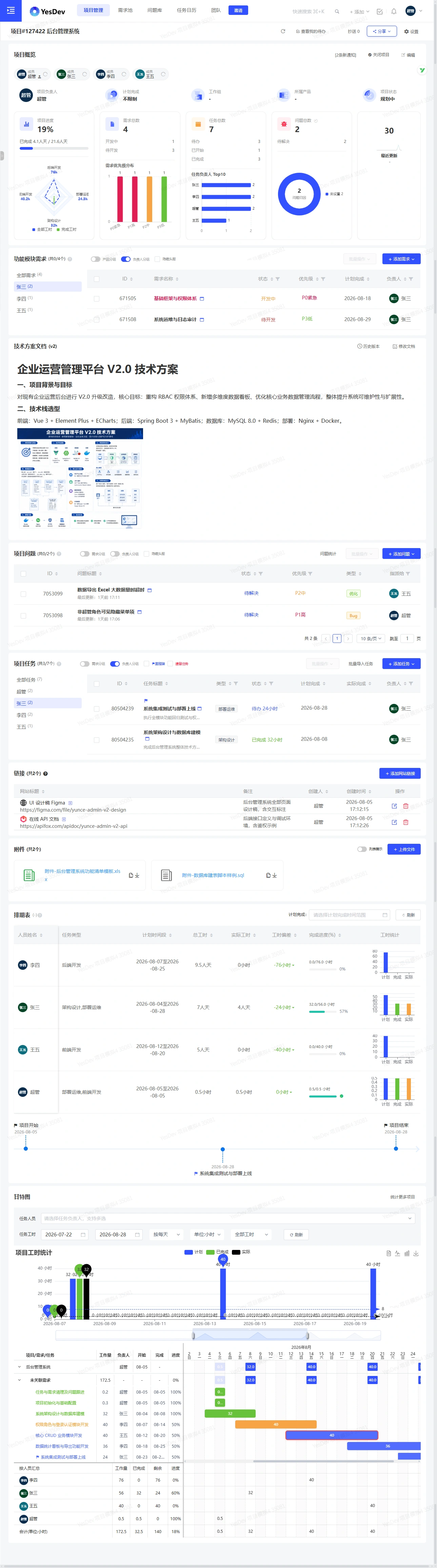 后台管理系统交付模板 截图 1