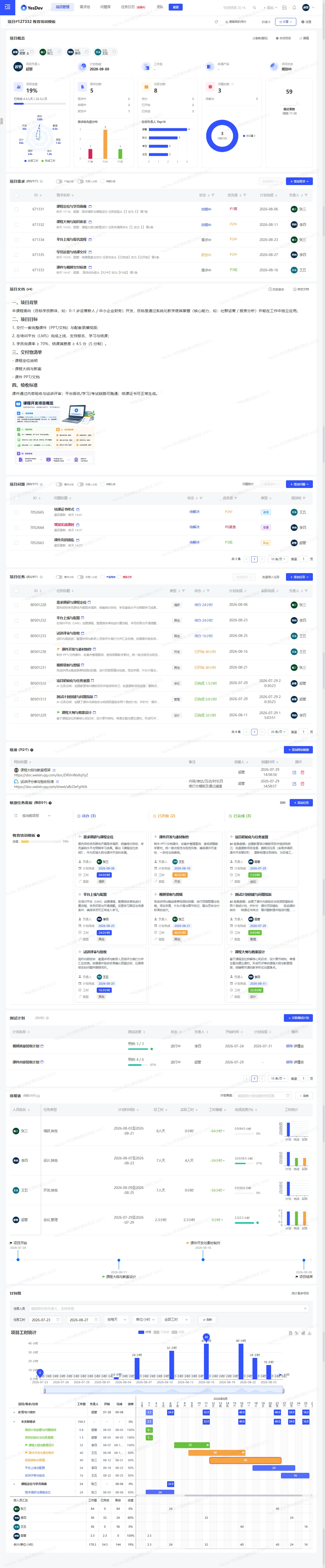 教育培训项目模板 截图 1