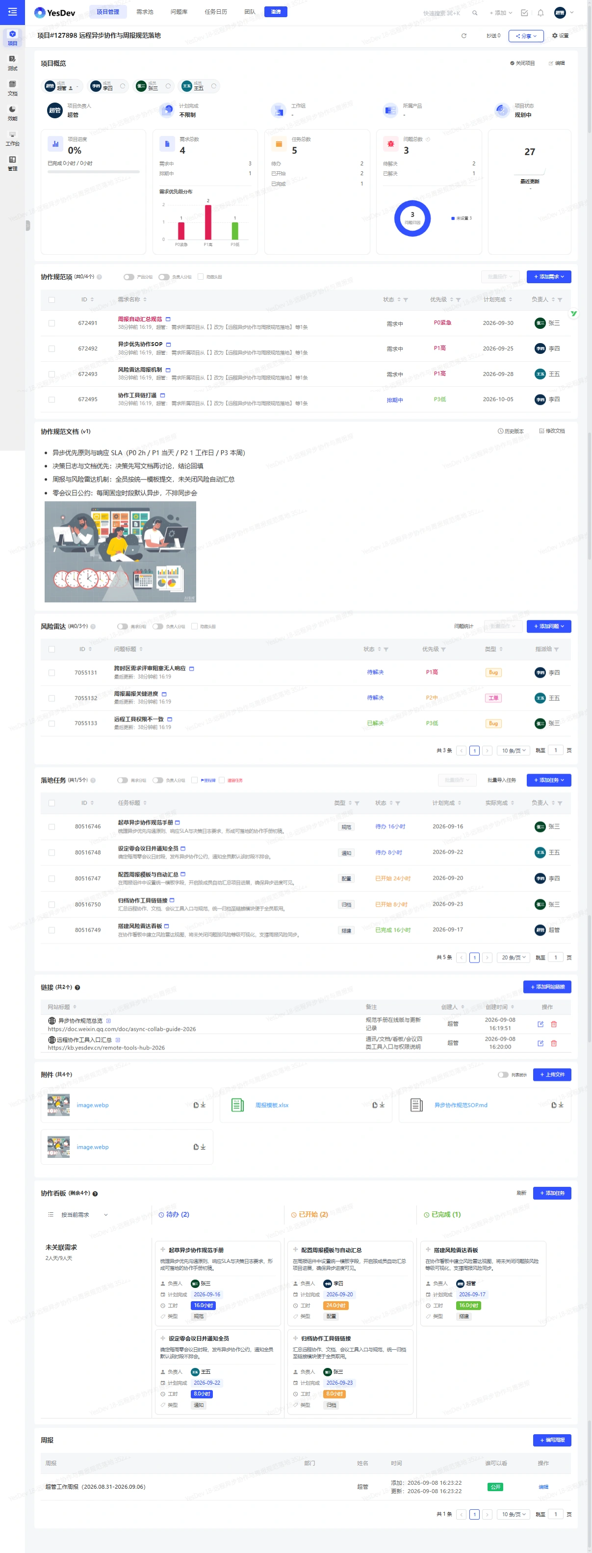 远程异步协作与周报规范落地 截图 1